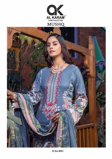 Mushq 4 By Al Karam Karachi Dress Material Catalog